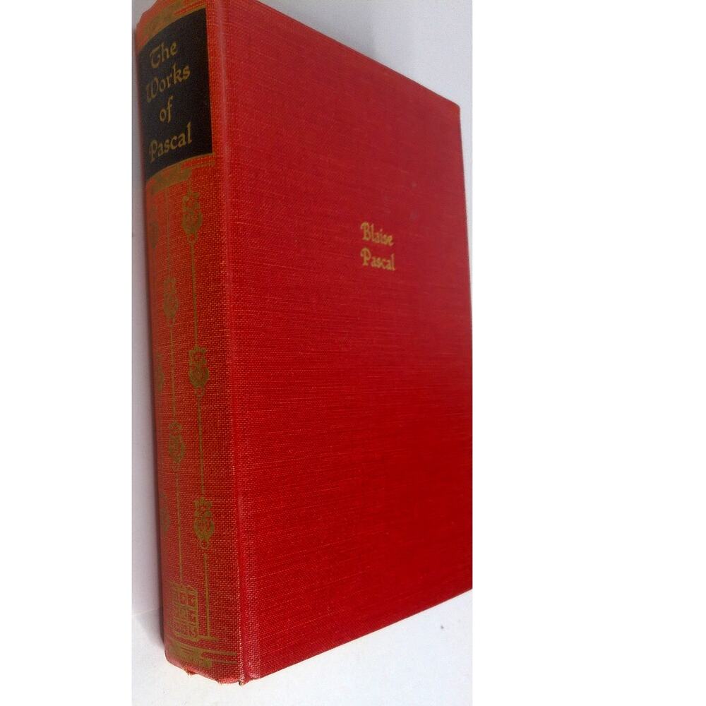 The Works of Pascal Pensees Hardcover 1941 Blacks Readers Service Random House